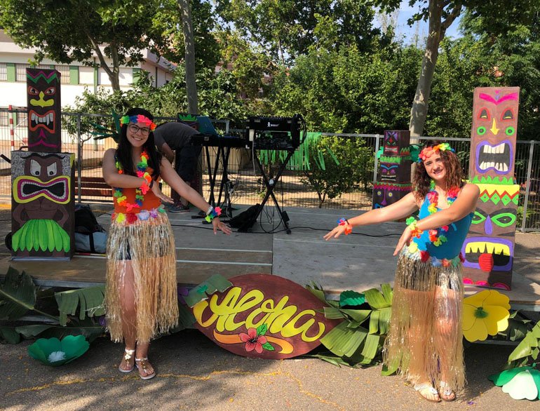 Fiesta hawaiana para niños en Valencia